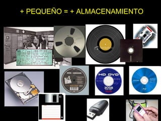 + PEQUEÑO = + ALMACENAMIENTO
 