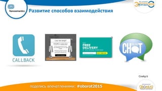 Ваш
логотип Развитие способов взаимодействия
Слайд 6
 