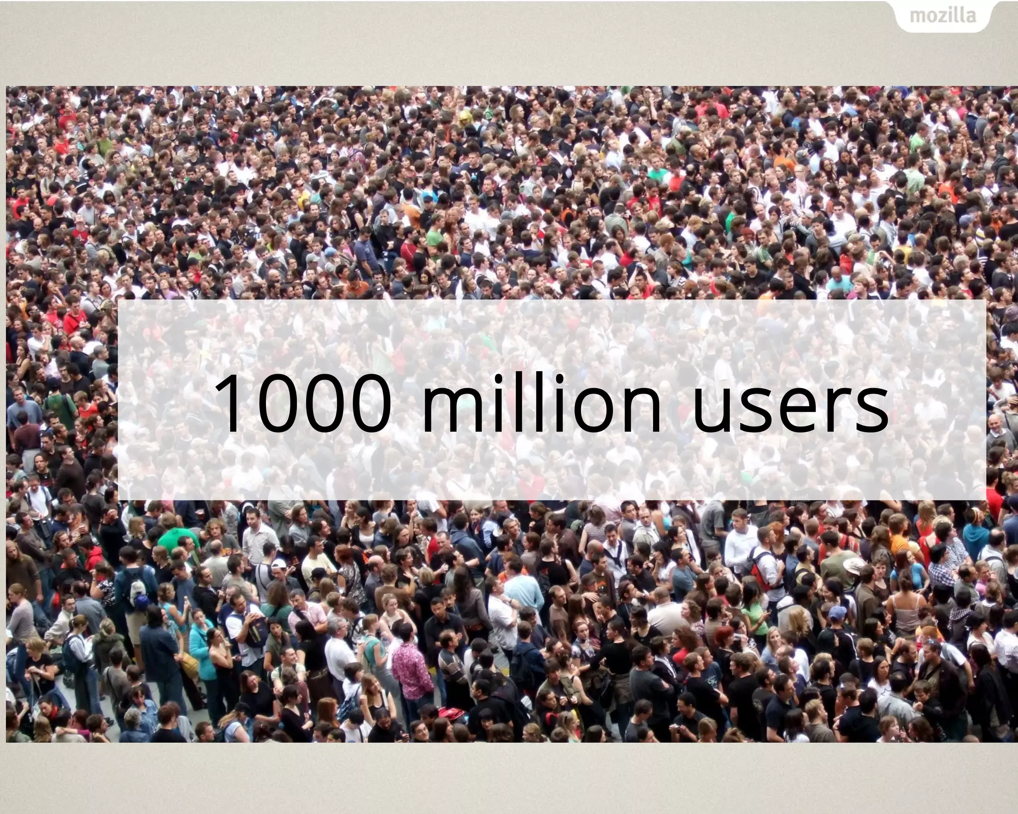 1000 million users
 