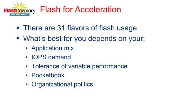 2015 deploying flash in the data center | PPT