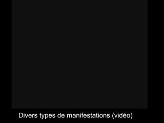 Divers types de manifestations (vidéo)
 