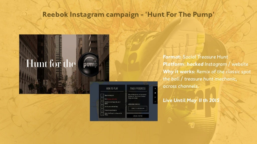 Reebok Instagram campaign - 'Hunt