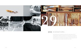 O N E S I G N A T U R E .
Some people look at an automobile and all they see is metal and glass. But the
Escalade sculptors, designers and craftsmen are true artists with a real passion for
the automotive form. They immerse themselves in everything about the vehicle and
infuse their spirit into everything the vehicle becomes. They feel, and we agree, that
it’s truly amazing to bring something handcrafted into the world.
| 5
29A R T I S T S.
 