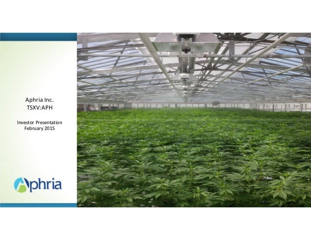 aphria inc aphria inc