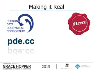 2015
Making it Real
pde.cc
