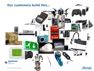 4 © 2015 Atmel Corporation
Our customers build this…
 