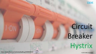 © 2015 IBM Corporation
Circuit
Breaker
Hystrix
https://www.flickr.com/photos/leafbug/409950515 CC-BY-ND 2.0
 