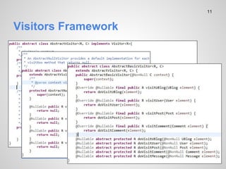 Visitors Framework
11
 
