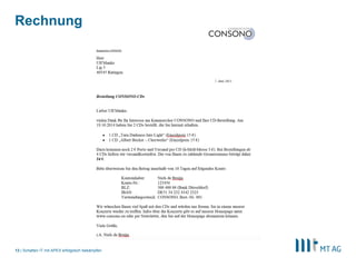 |
Rechnung
Schatten IT mit APEX erfolgreich bekämpfen13
 