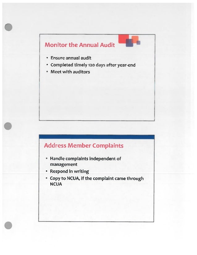 Credit Union Supervisory Committee Development