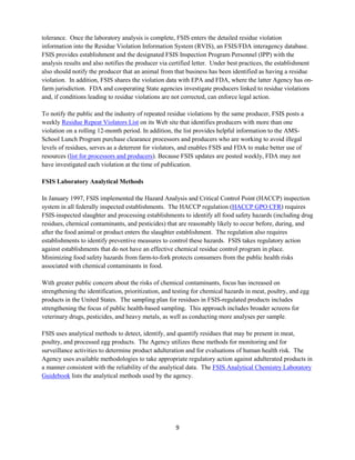 Fsis Methods USDA 2015 red-book | PDF
