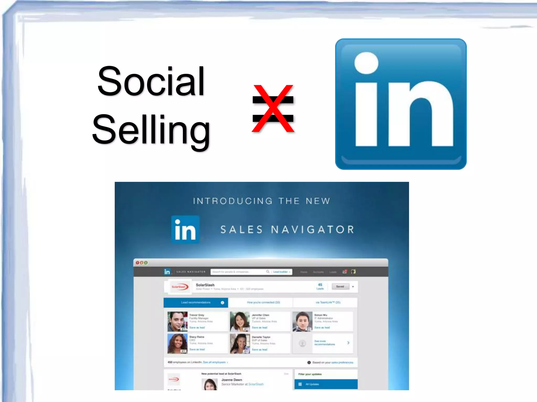 Social
Selling =X