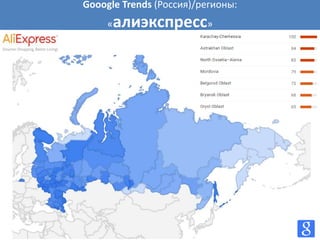 Gooogle Trends (Россия)/регионы:
«алиэкспресс»
 