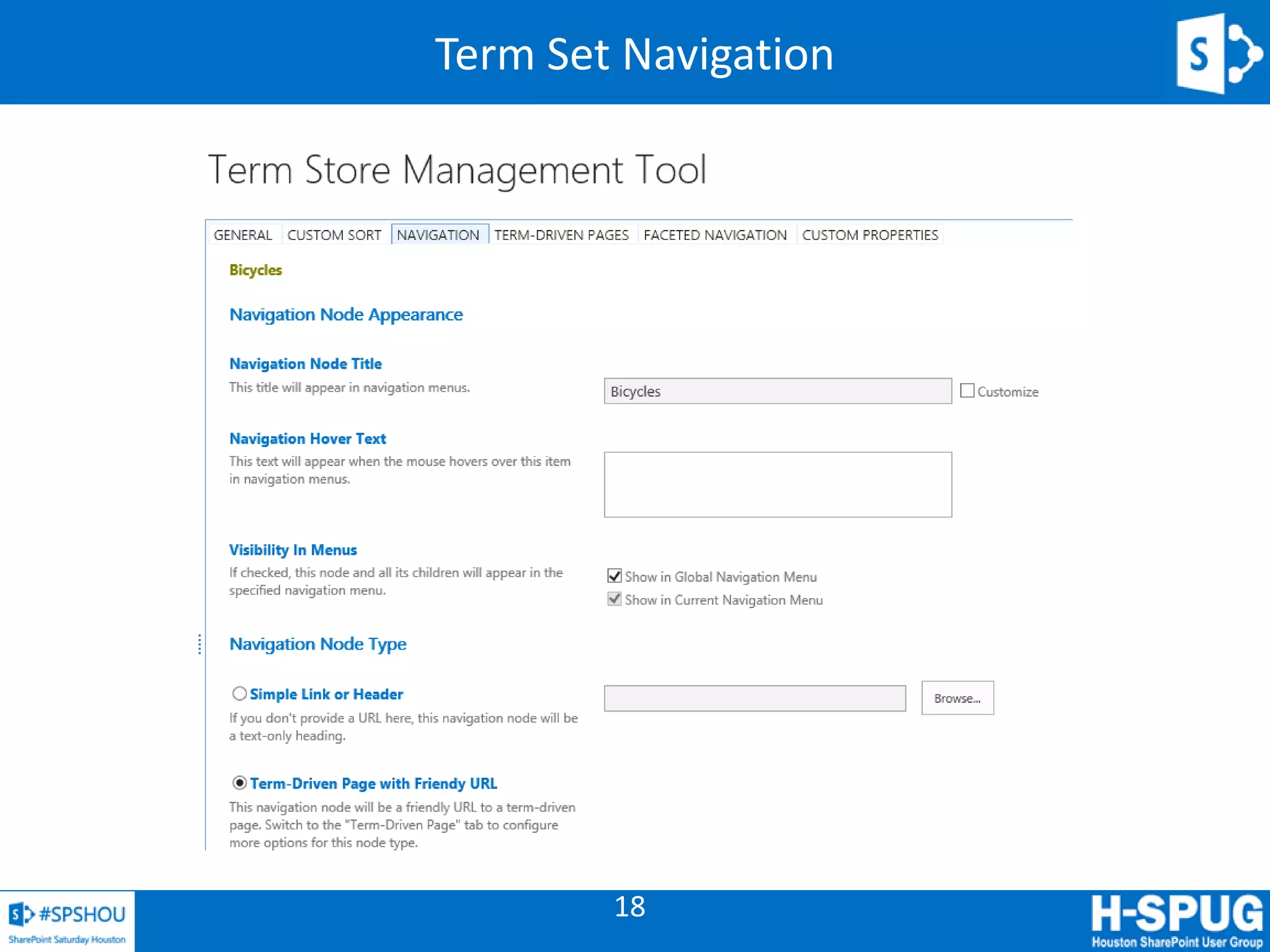 18
Term Set Navigation
 