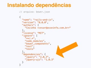 Independência de um fornecedor
que encapsule a library
 
