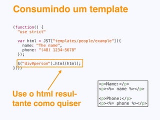 IIFE pode ser usada para isolar
escopos
 