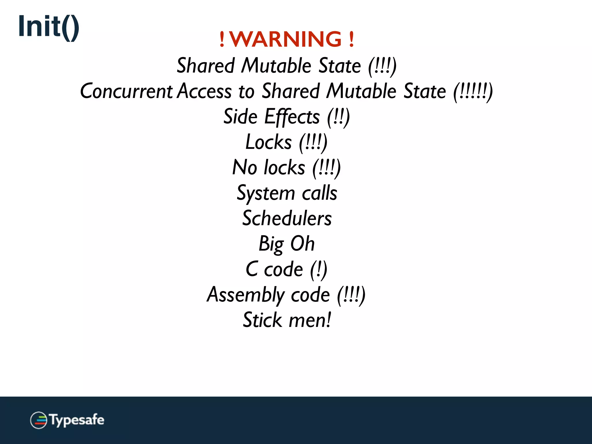 Why this talk?
“The free lunch is over”
Herb Sutter
(A Fundamental Turn Toward Concurrency in Software)
 