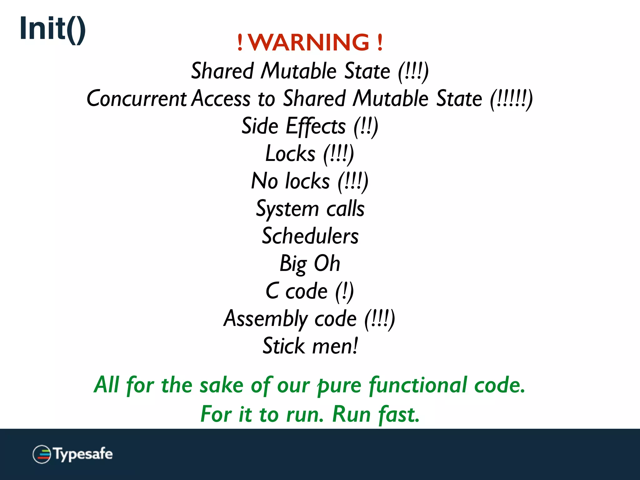 Why this talk?
“The free lunch is over”
Herb Sutter
(A Fundamental Turn Toward Concurrency in Software)
How and why
Asynchronous Processing
comes into play for
Scalability and Performance.
 