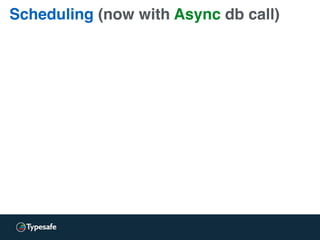 Scheduling (notice they grey sync call)
 