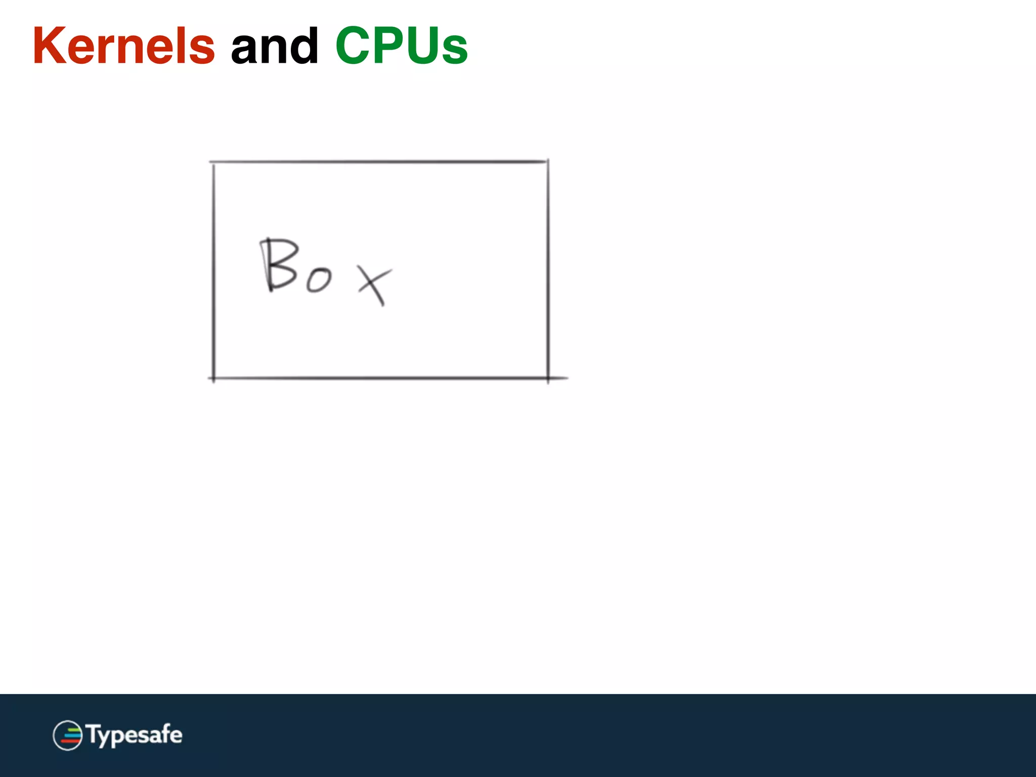 Kernels and CPUs
 