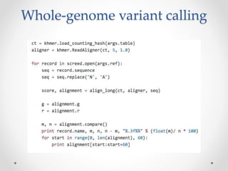 Whole-genome variant calling
 