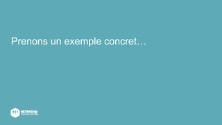 Prenons un exemple concret…
 