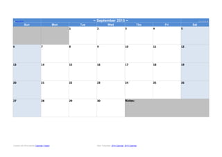 2014word-calendar-template | PPT