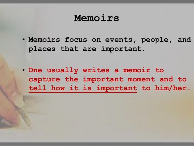memoirs examples memoirs examples