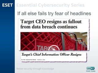 If all else fails try fear of headlines
 