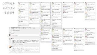 2011학년도
온라인 회고
: 월별 행사
 
