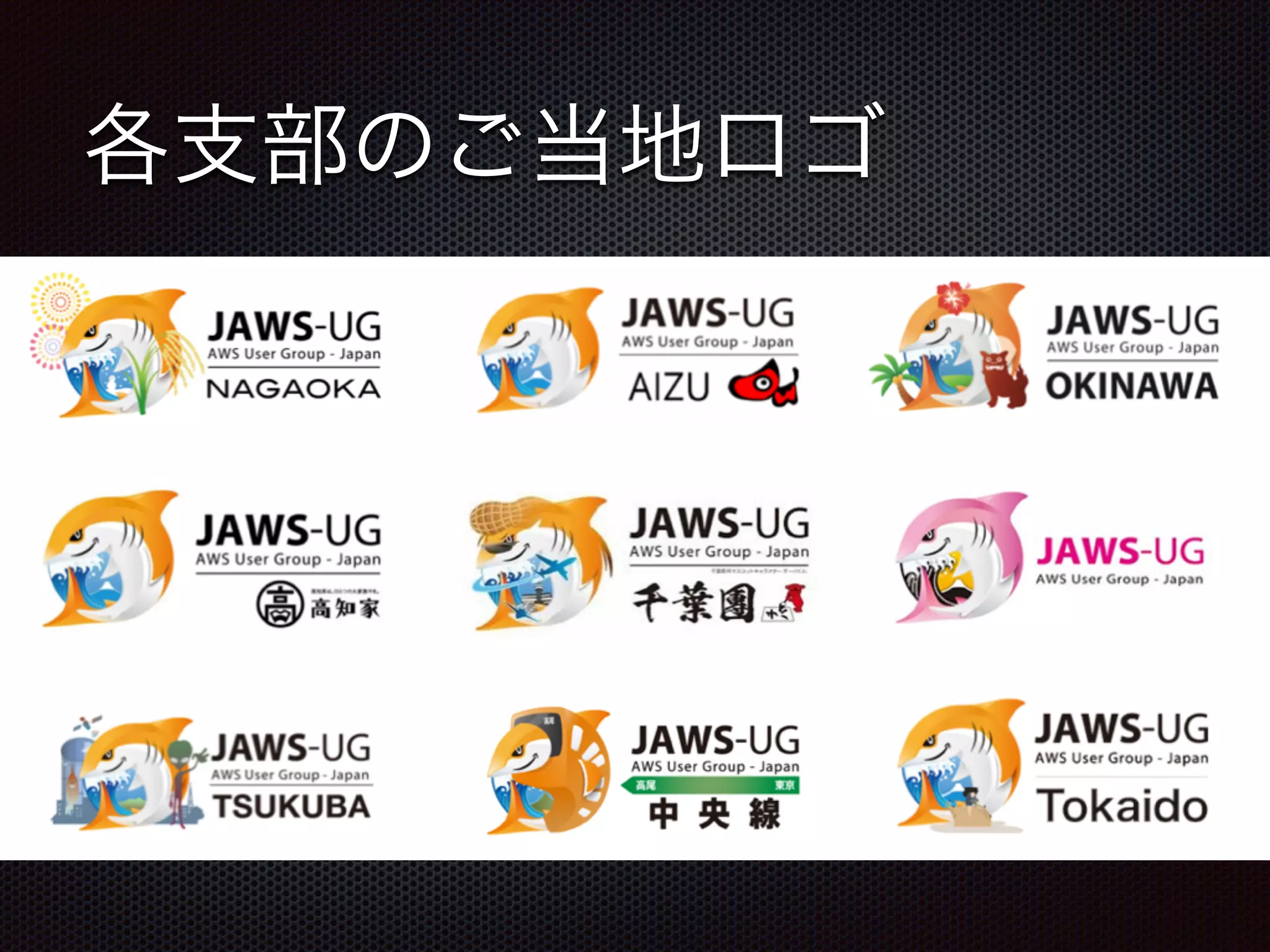 各支部のご当地ロゴ
 