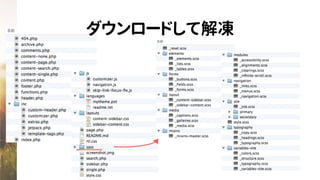 ダウンロードして解凍
 