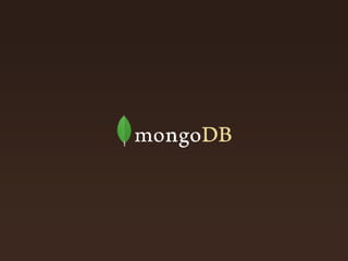 Building Your First App with MongoDB