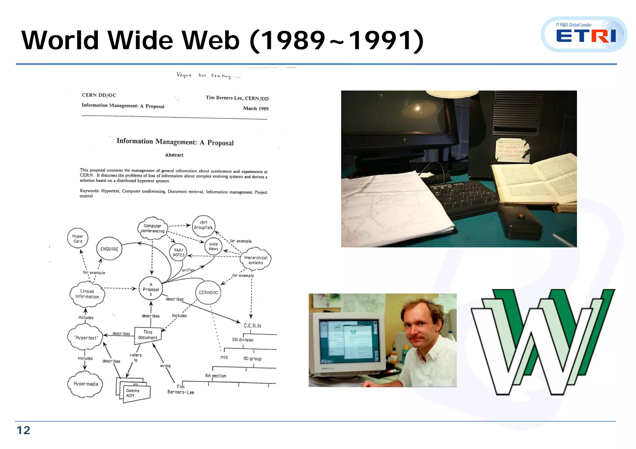 12
World Wide Web (1989~1991)
 