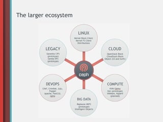 The larger ecosystem
 