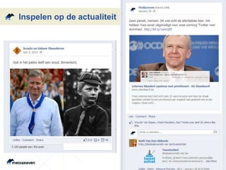 Inspelen op de actualiteit
 