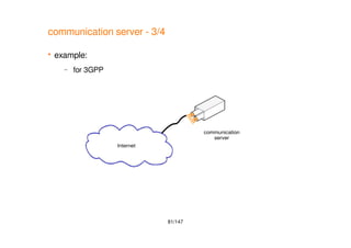 81/147
communication server - 3/4
 example:
– for 3GPP
communication
server
Internet
 