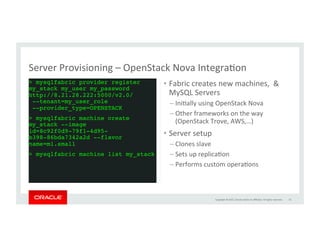 Copyright	
  ©	
  2015,	
  Oracle	
  and/or	
  its	
  aﬃliates.	
  All	
  rights	
  reserved.	
  	
  
InnoDB全文検索 日本語対応	
55	
 