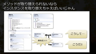 こうして…
こうだ!!
異物混入!!!
 