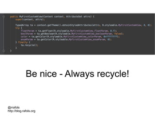 @rrafols
http://blog.rafols.org
Be nice - Always recycle!
 