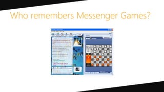 Who remembers Messenger Games?
 