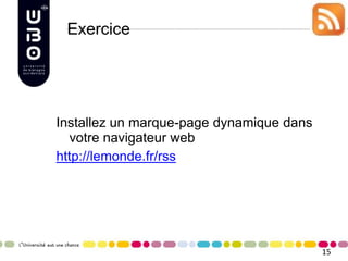 Enregistrer une requête de Science Direct via le
marque page dynamique de Firefox (2)
 
