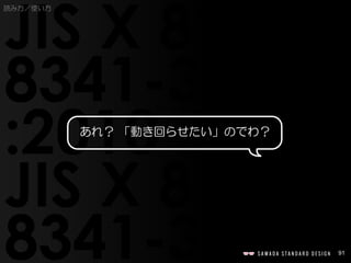 91
あれ？ 「動き回らせたい」のでわ？
読み方／使い方
 