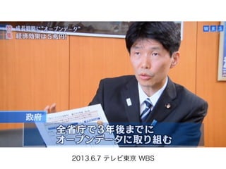 2013.6.7 テレビ東京 WBS
 