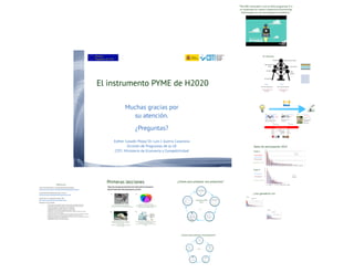 Taller de preparacion de propuestas de Instrumento PYME de H2020