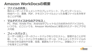 AWS Black Belt Techシリーズ Amazon WorkDocs / Amazon WorkMail | PDF