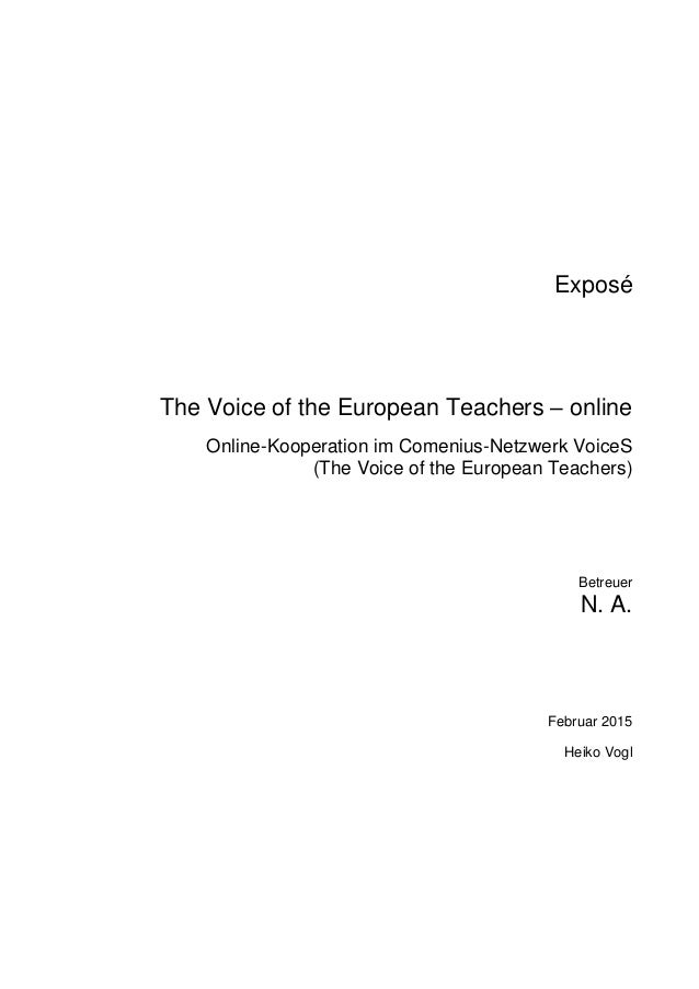 Dissertation expose