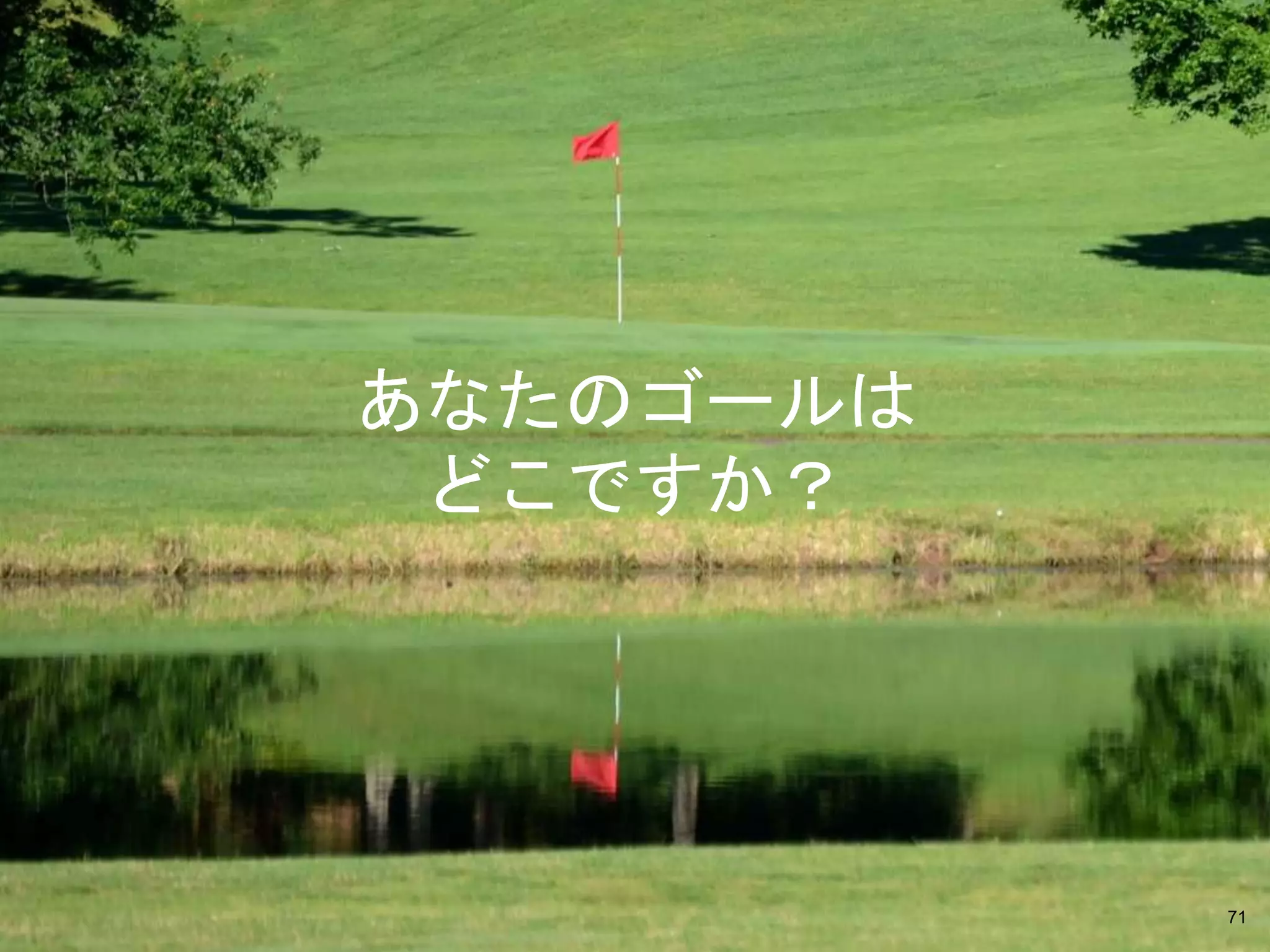 Copyright © 2014-2015 Wright Flyer Studios, Inc. All Rights Reserved.
あなたのゴールは
どこですか？
71
 