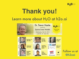 Learn more about H2O at h2o.ai
Thank you!
Follow us at
@h2oai
 