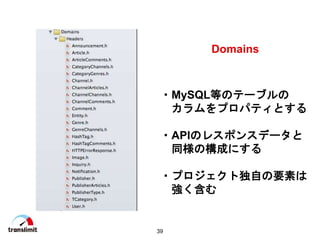 39
?MySQLȤΥƩ`֥
ץѥƥȤ
?APIΥ쥹ݥ󥹥ǩ`
ͬΘɤˤ
?ץȶԤҪؤ

Domains
 